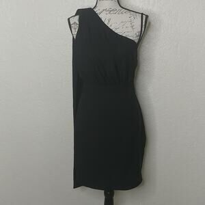 Likely One Side Cape Dress Black Size 4